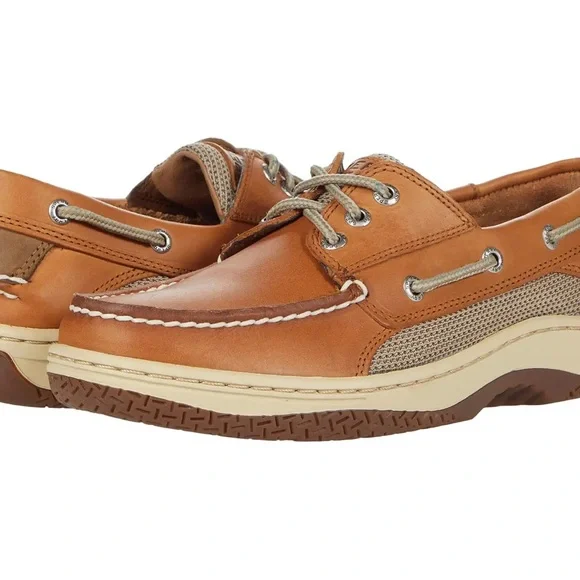 NEW SPERRY Top Sider BILL FISH 3 eyelet Boat Shoe Sz 10 wet dry traction - Picture 1 of 11